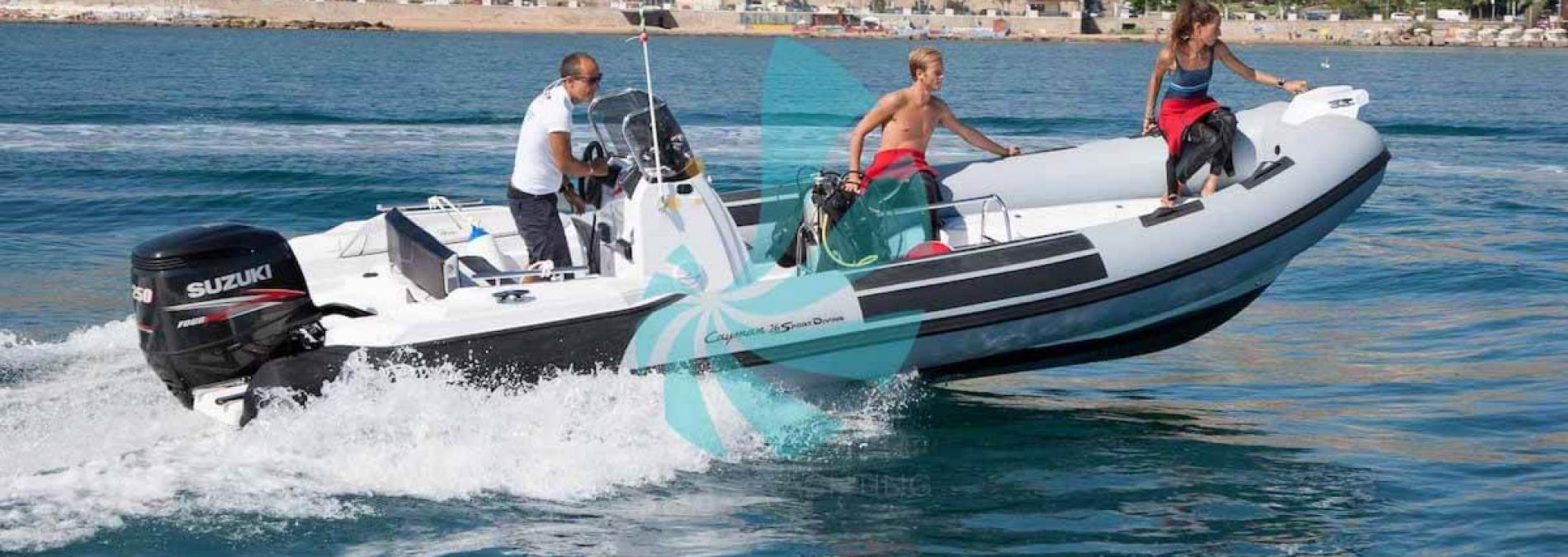 semi-rigide de plongée RANIERI Cayman 26 Sport Diving à vendre