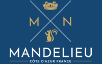 Logo Ville de mandelieu Bleu et doré