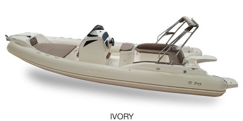 Luxury white rib 8 meters BSC 80 Ivory Amber Yachting