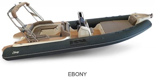 Semi rigide luxe noir 8 metres BSC 78 Ebony